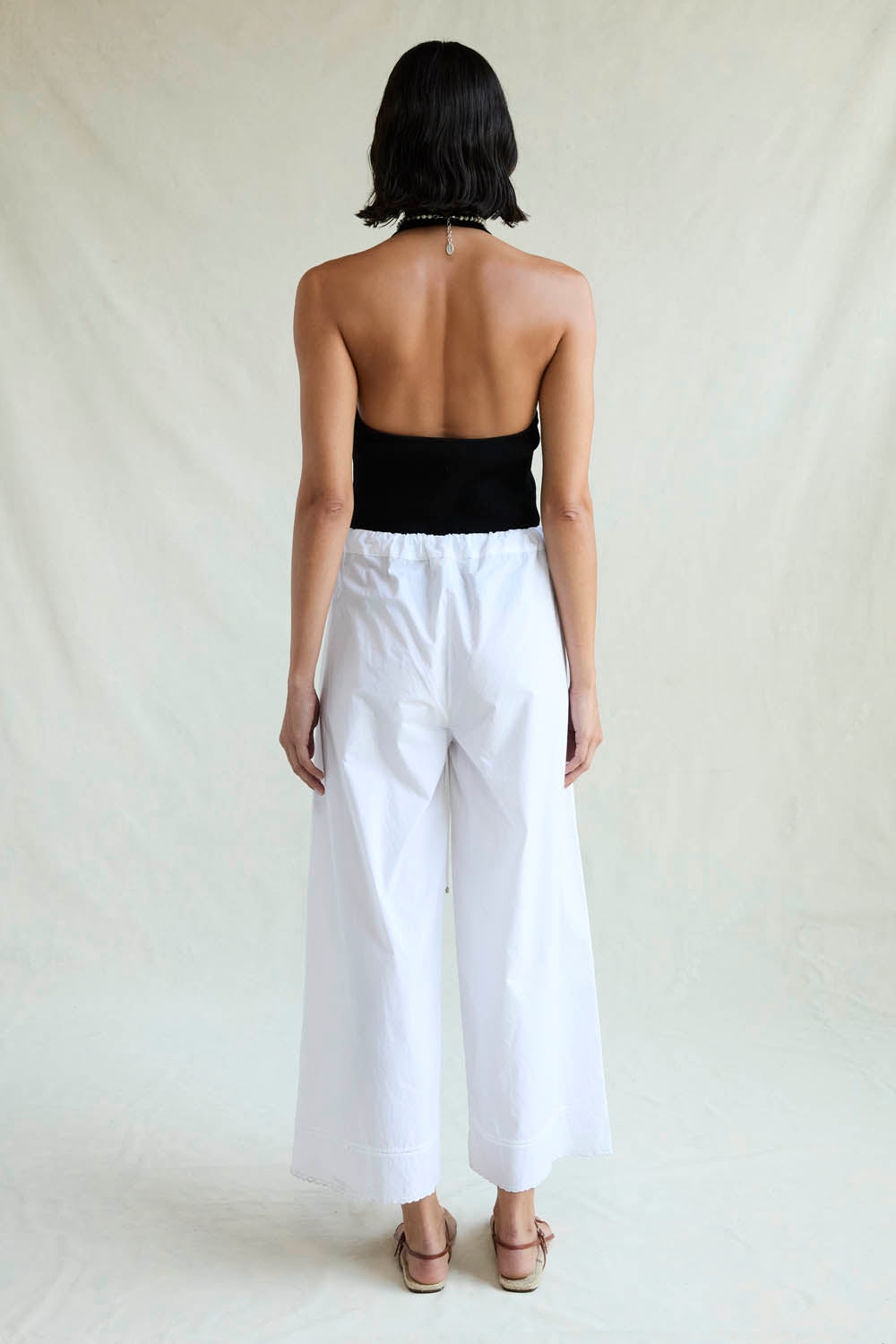 Ramona Poplin Pant White – Chan Luu