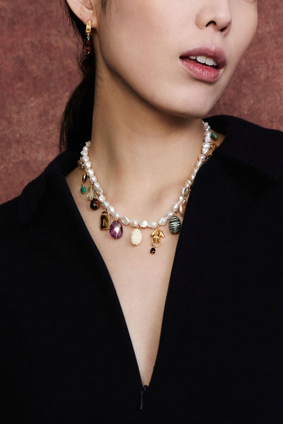 Eve Charm Necklace Multi