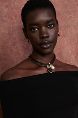 Totem Leather Necklace Hypersthene