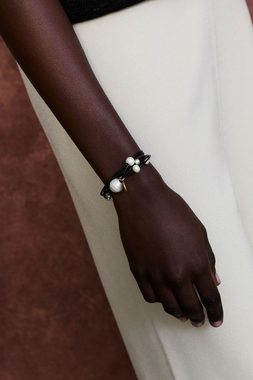 Strata Pearl Bracelet Gold – Chan Luu