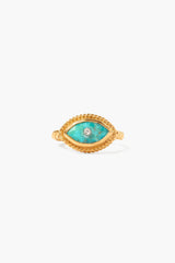 Twist Evil Eye Ring Turquoise