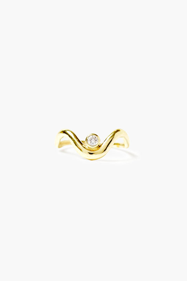 Diamond Canyon Ring Gold