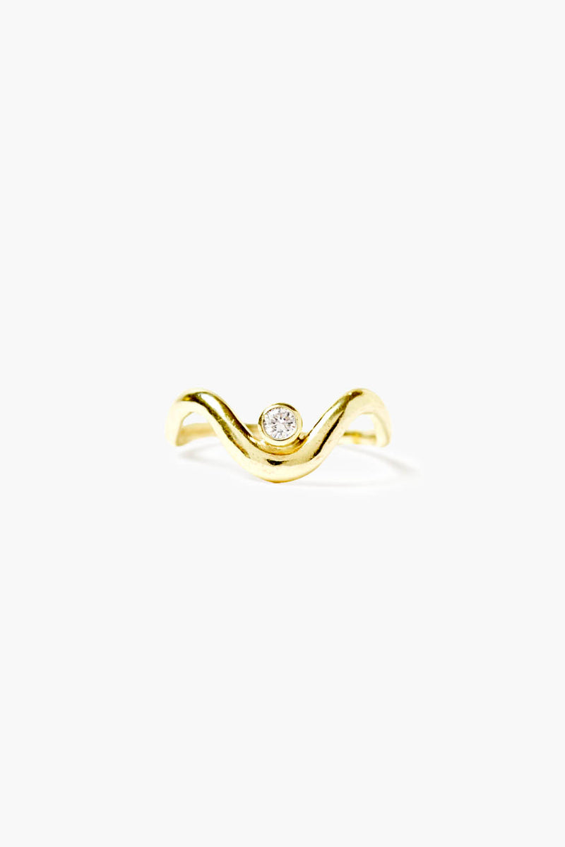 Diamond Canyon Ring Gold