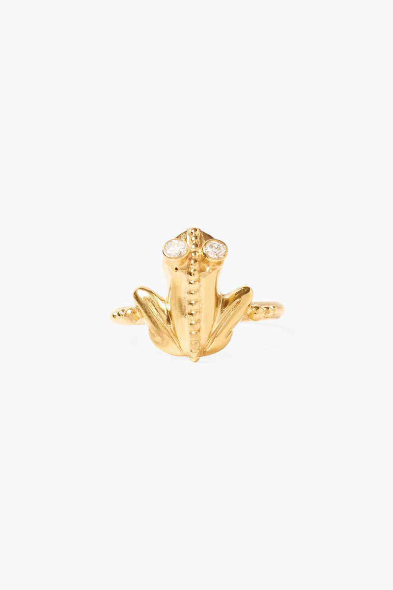 Coqui Frog Ring Gold