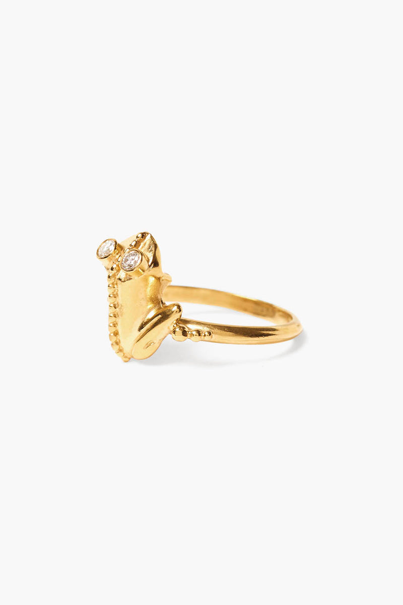 Coqui Frog Ring Gold