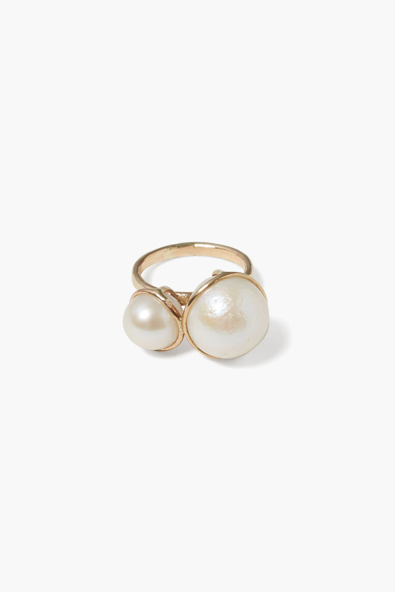 14k Phoebe Ring White Pearl