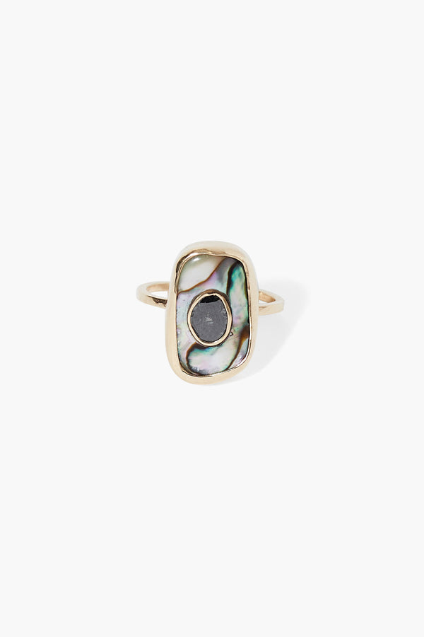 14k Oasis Ring Abalone