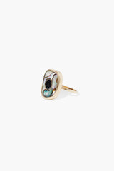 14k Oasis Ring Abalone