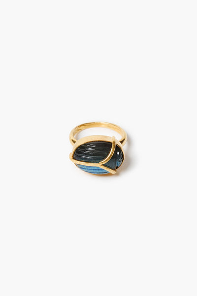 Scarab Ring Labradorite