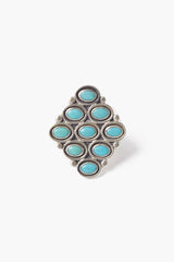 Turquoise Cluster Statement Ring