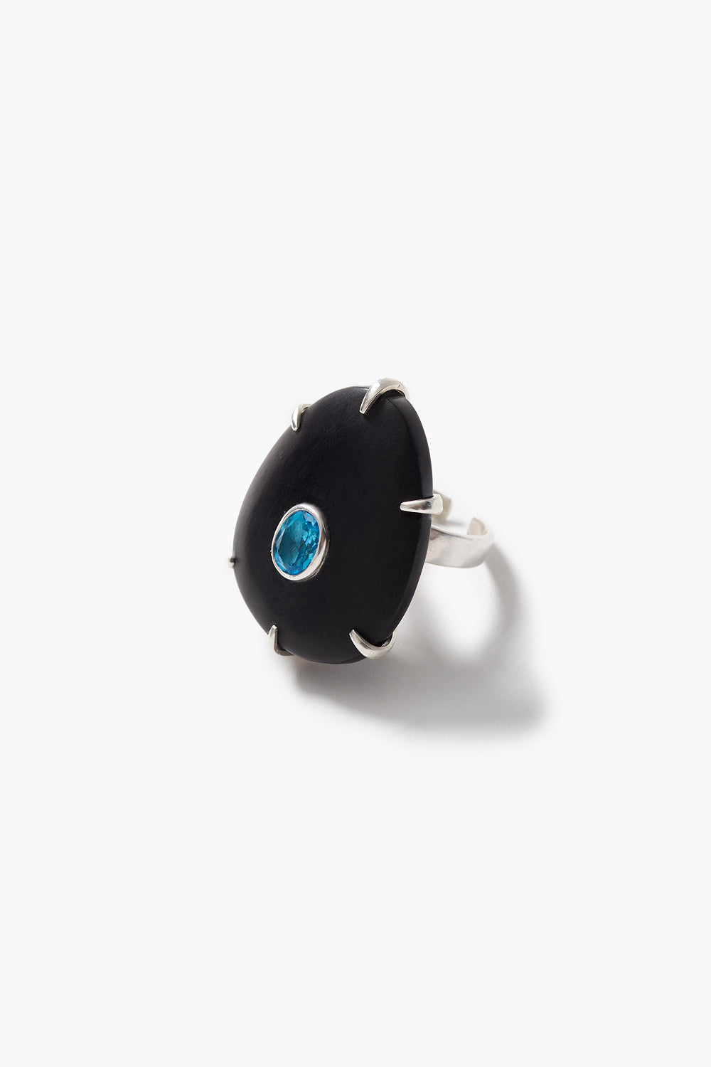 Pebble Ring Blue Topaz