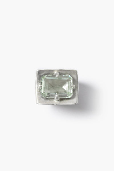 Curve Ring Green Amethyst