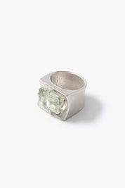 Curve Ring Green Amethyst
