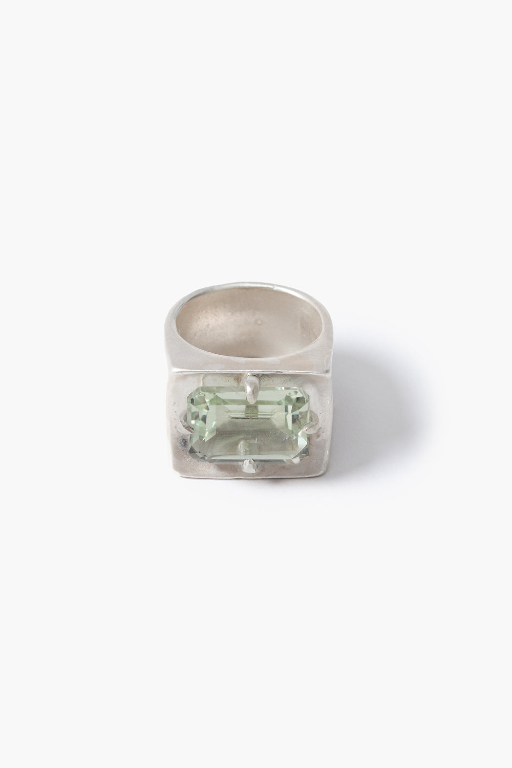 Curve Ring Green Amethyst
