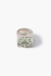 Curve Ring Green Amethyst