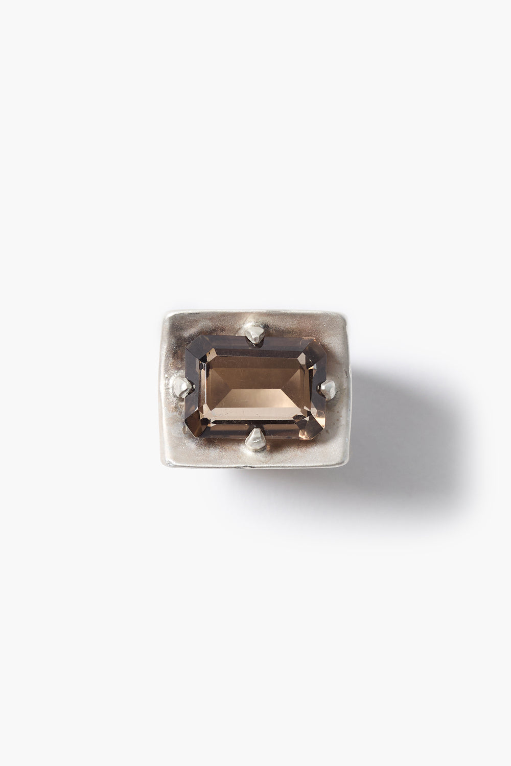 Curve Ring Smoky Quartz