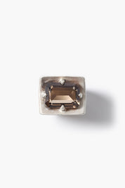 Curve Ring Smoky Quartz