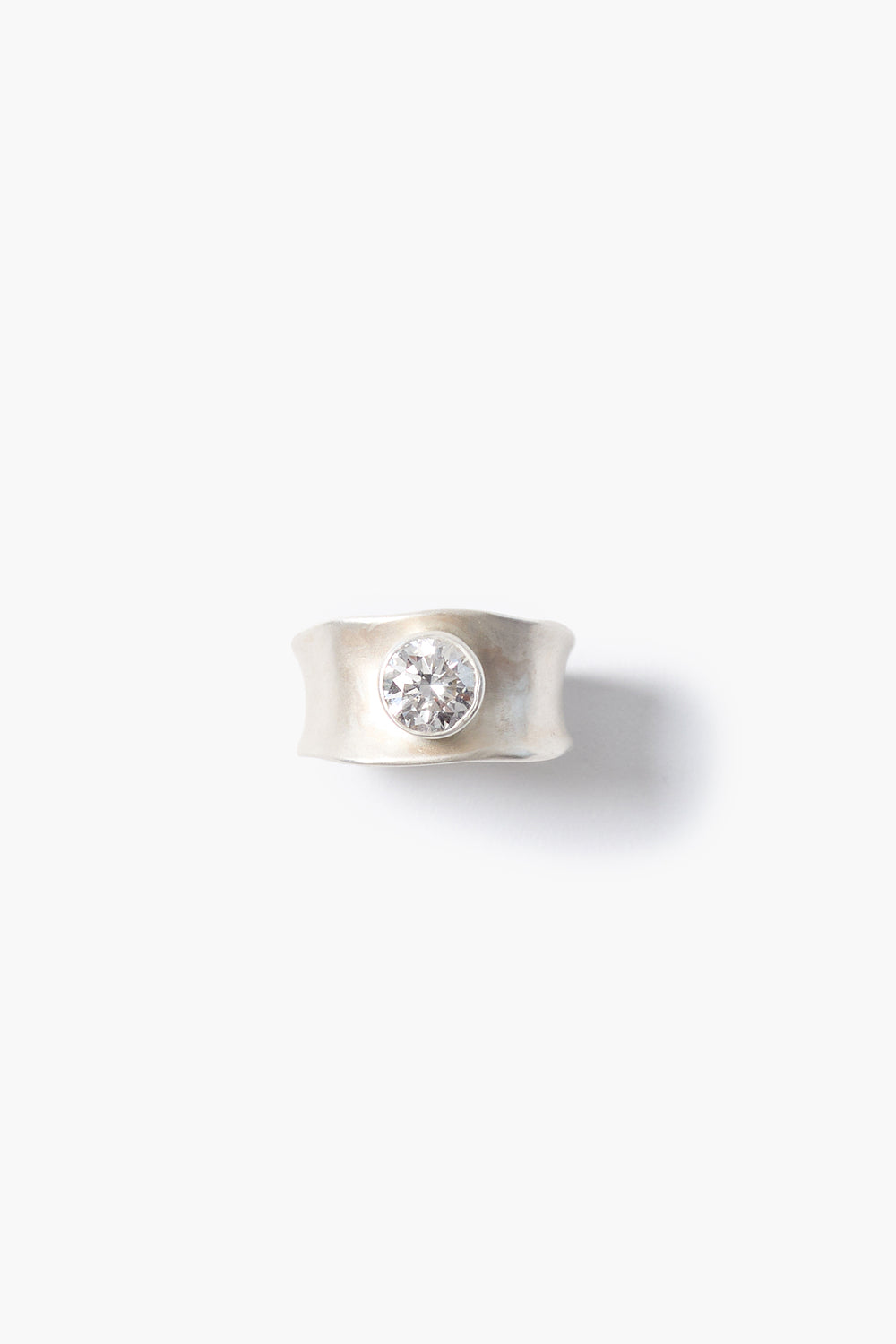 Sapphire Thumb Ring Silver