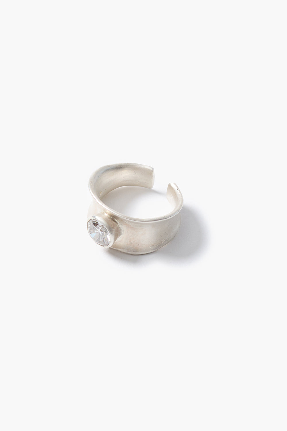 Sapphire Thumb Ring Silver