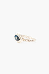 Twist Evil Eye Ring Labradorite