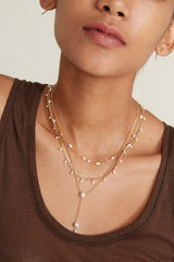 Pearl Trio Necklace Set