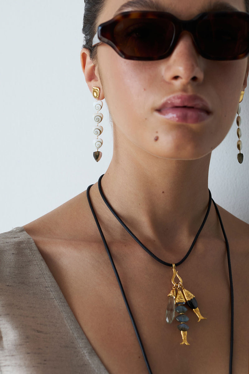 Orris Hook Necklace Labradorite