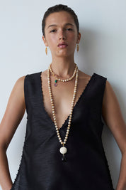 Lantern Necklace Natural MOP