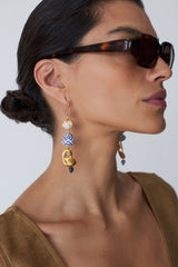 Delft Chandelier Earrings Multi