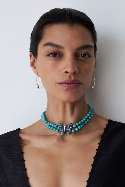 Serpentine Earrings Silver