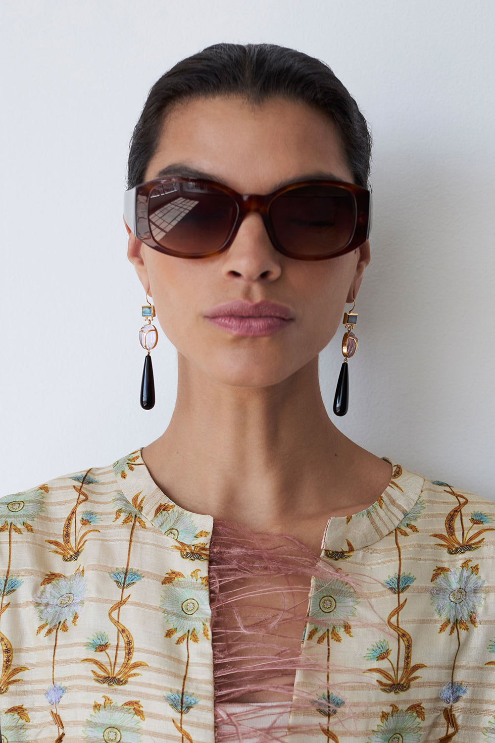 Scarab Earrings Multi