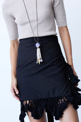 Delft Tassel Necklace Multi