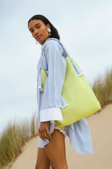 Mesh Net Tote Highlighter Yellow