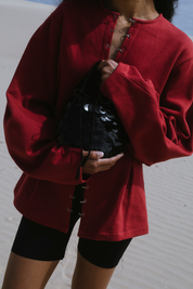 Fishscale Sequin Bag Black