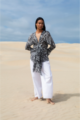 Elena Blouse Zebra