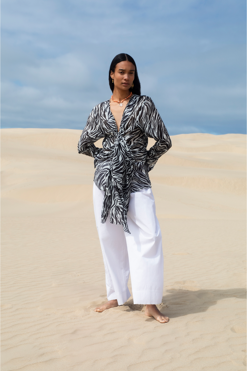 Elena Blouse Zebra