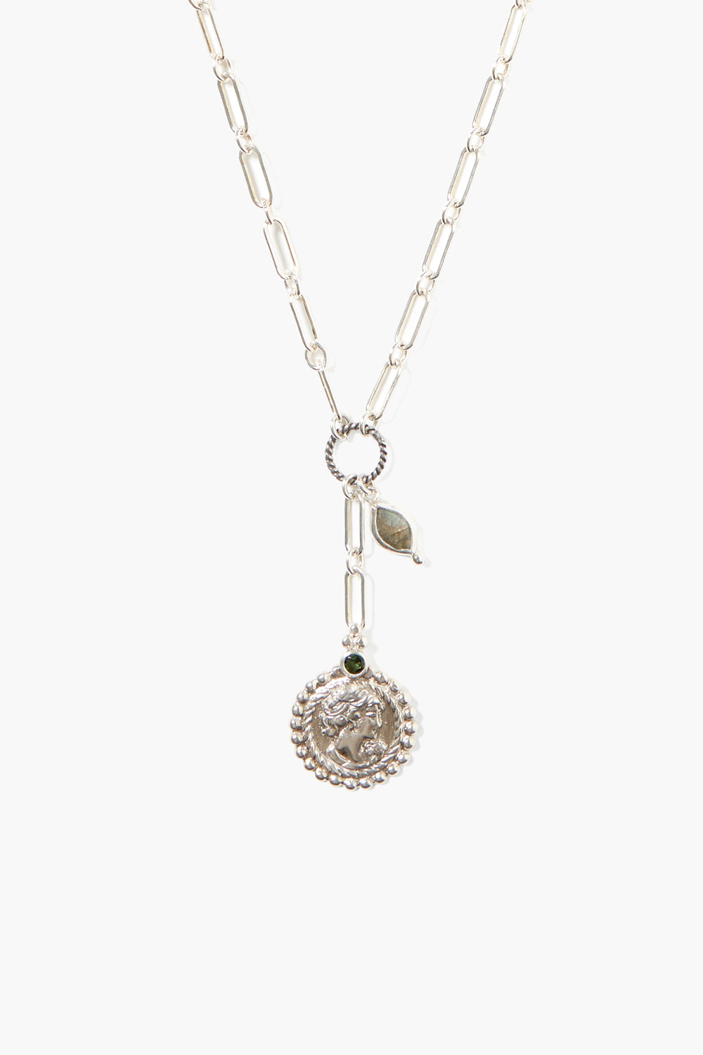 Josephine Coin Necklace Silver Chan Luu