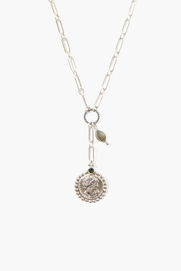 Josephine Coin Necklace Silver