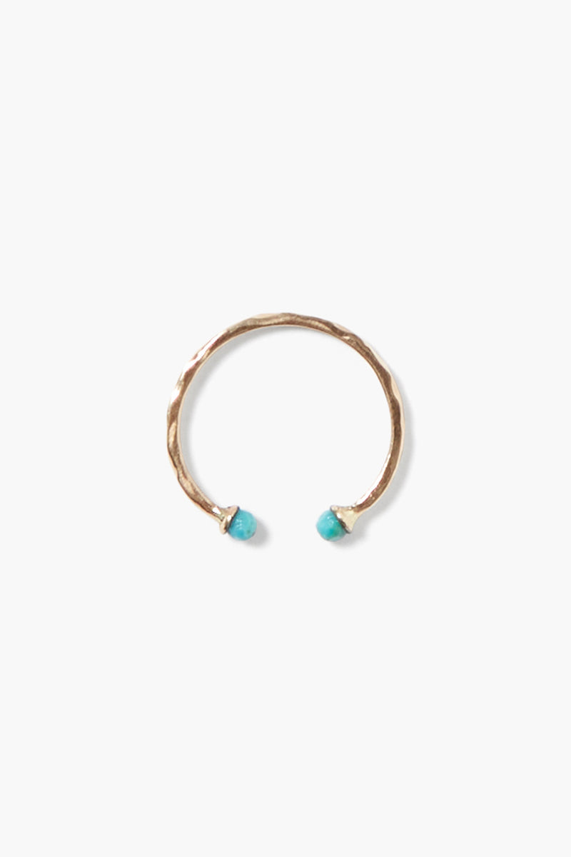 14k Dua Toe Ring Turquoise