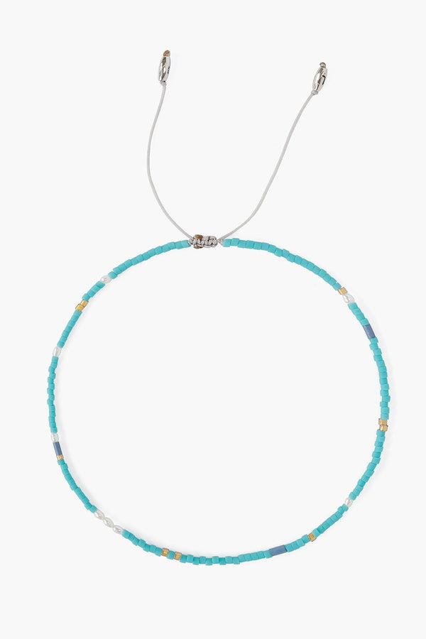 Turquoise Mix Freshwater Pearl Anklet