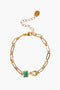 Turquoise Odyssey Paperclip Bracelet