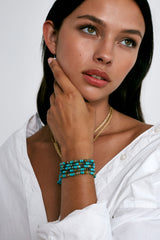 Odyssey Wrap Bracelet Turquoise