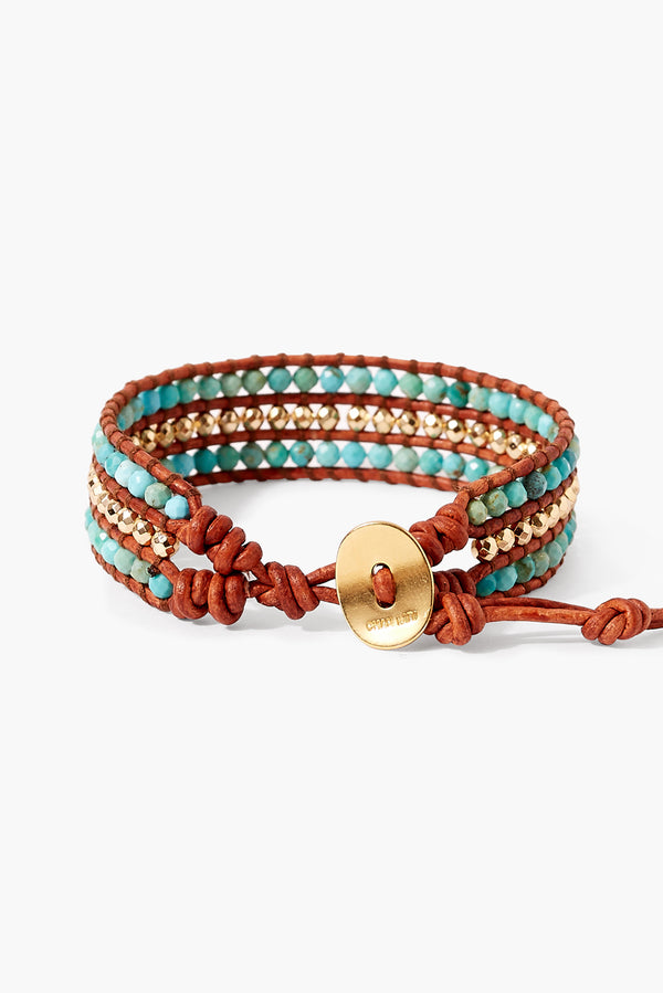 Sedona Cuff Wrap Bracelet Turquoise