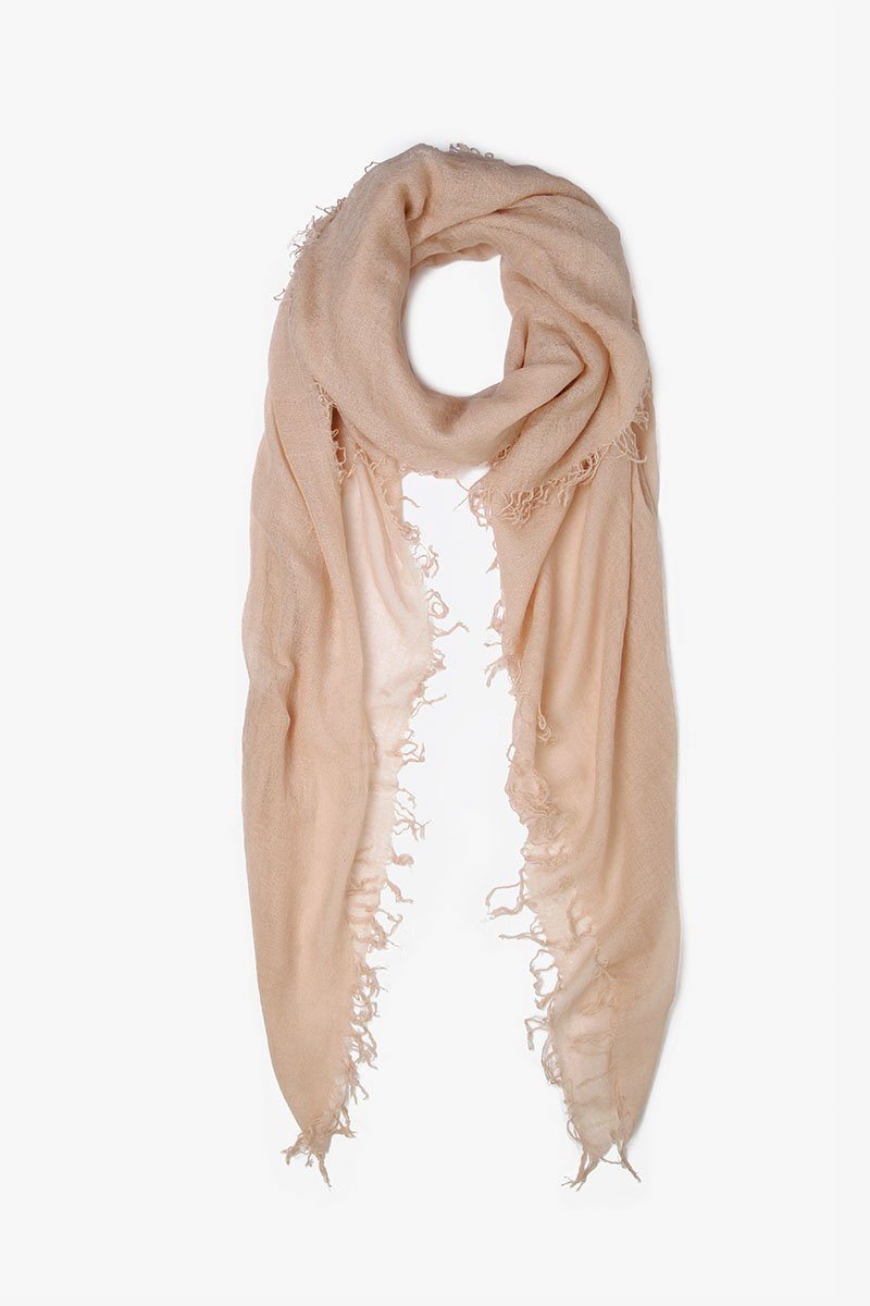 Doeskin Cashmere and Silk Scarf
