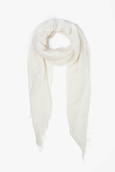 Eggshell Cashmere & Silk Scarf | Chan Luu