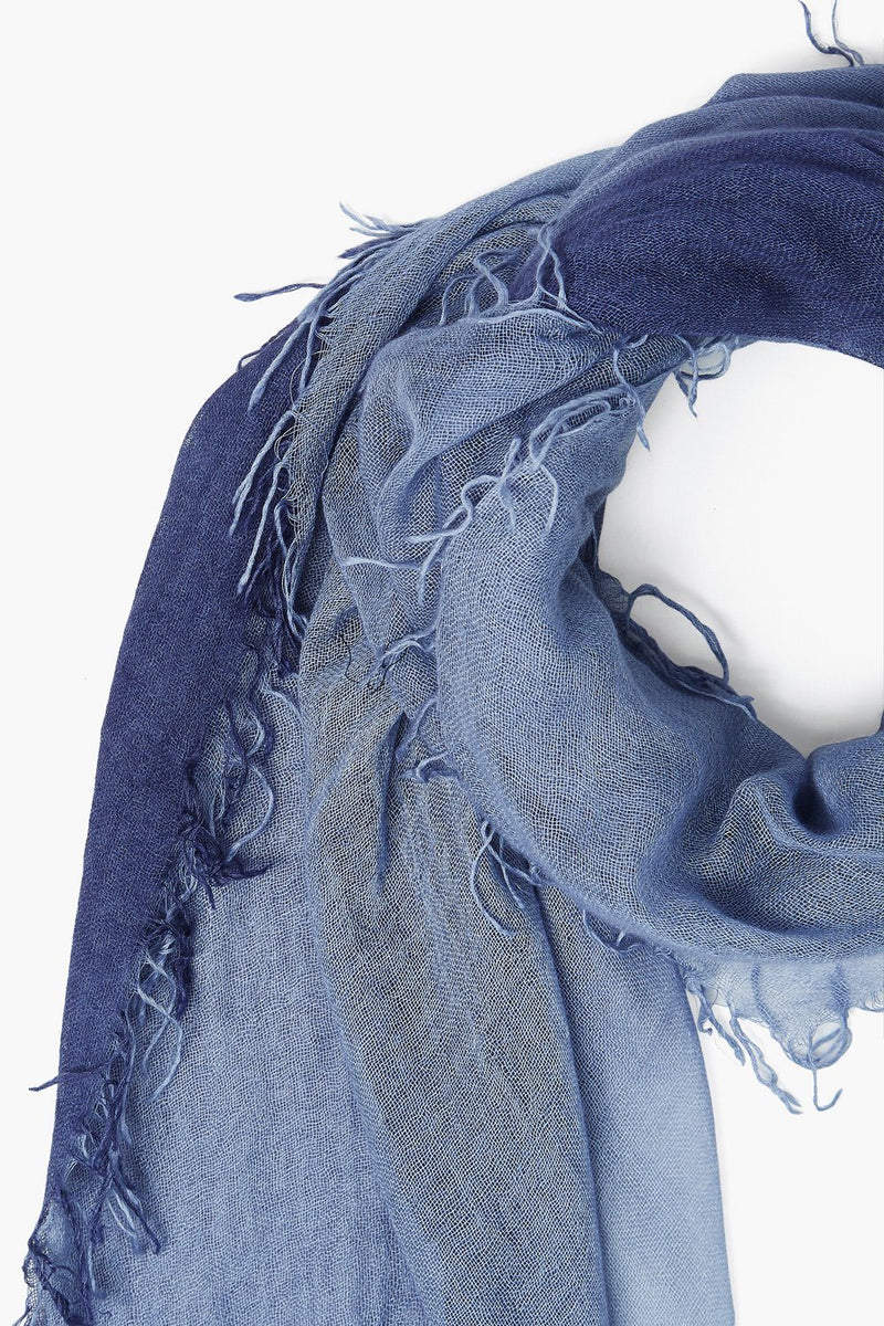 Crown Blue / Tempest Cashmere and Silk Scarf