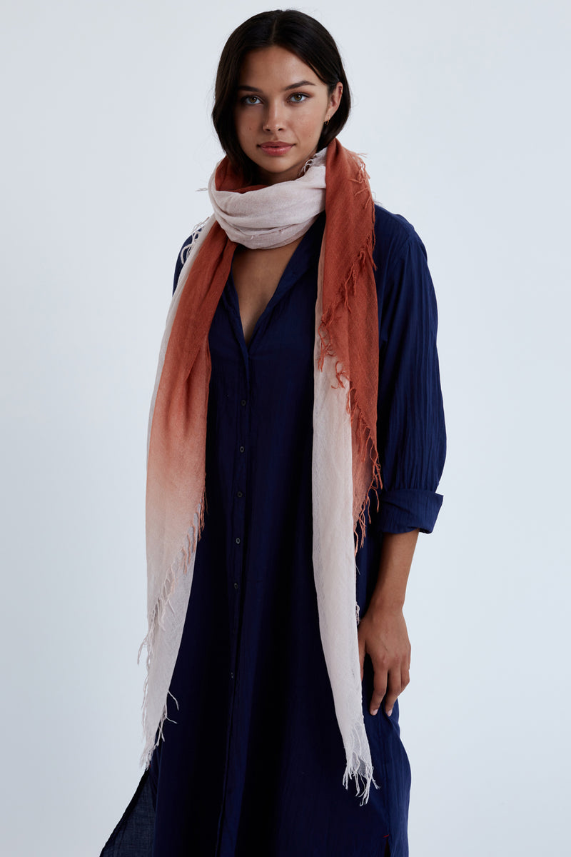 Picante Dip-Dyed Cashmere and Silk Scarf