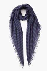Crown Blue Linea Cashmere and Silk Scarf
