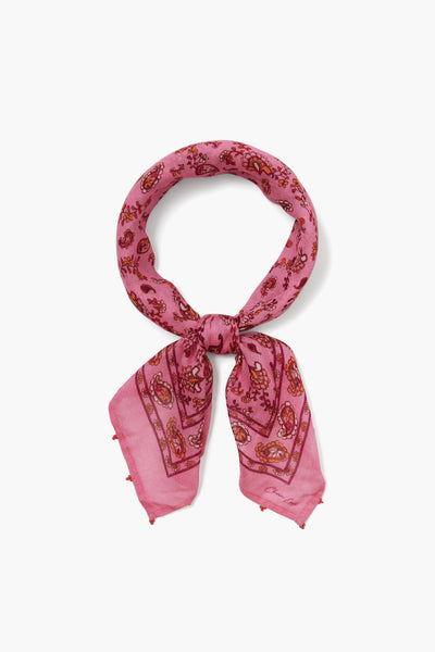 Fuchsia Pink Paisley Bandana