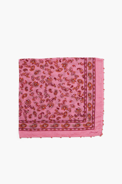 Fuchsia Pink Paisley Bandana
