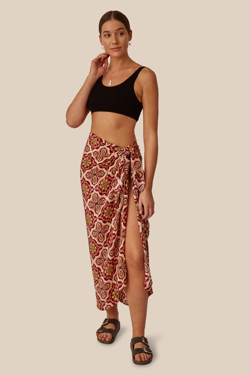 Pomegranate Crux Sarong